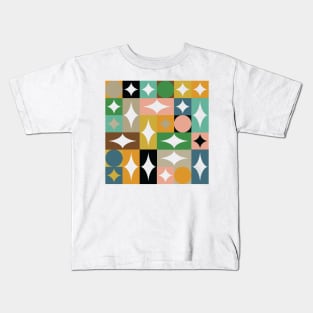 Retro Circles and Diamonds Kids T-Shirt